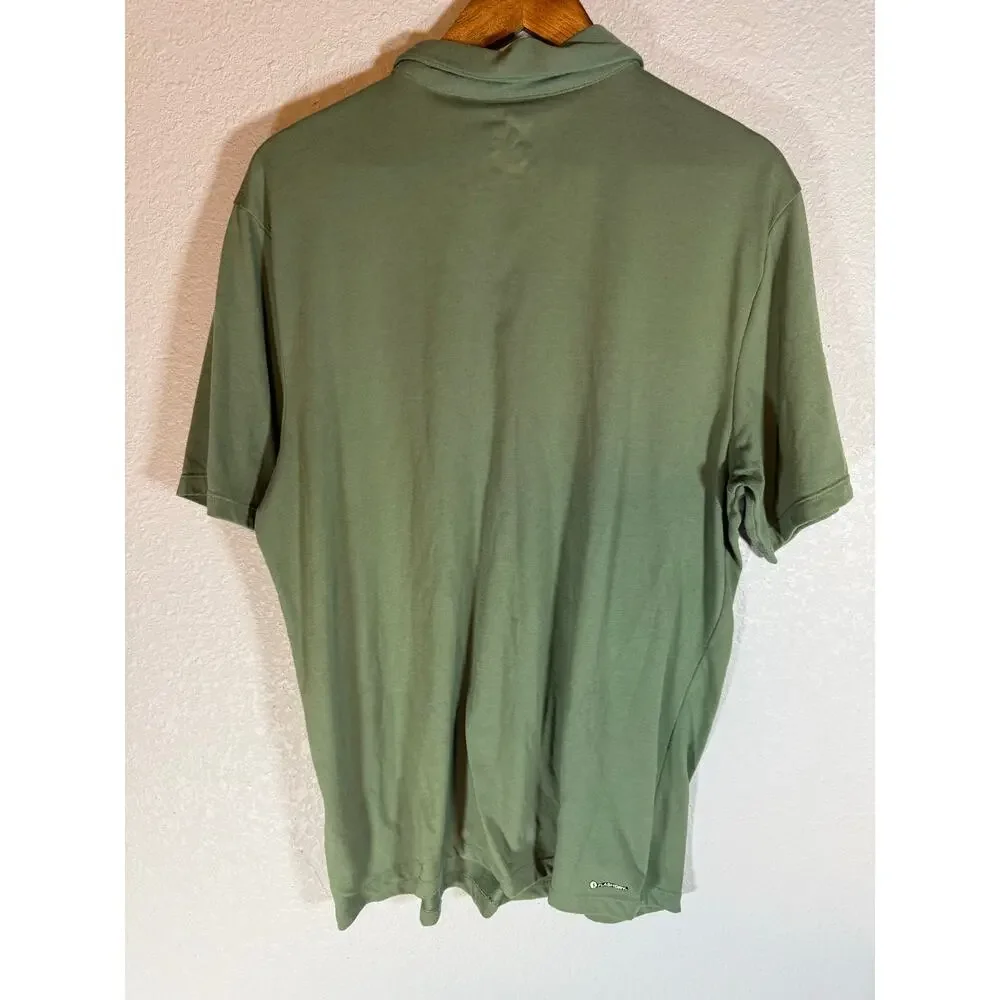 The North Face Men’s XL Green FlashDry Short Sleeve Polo Shirt